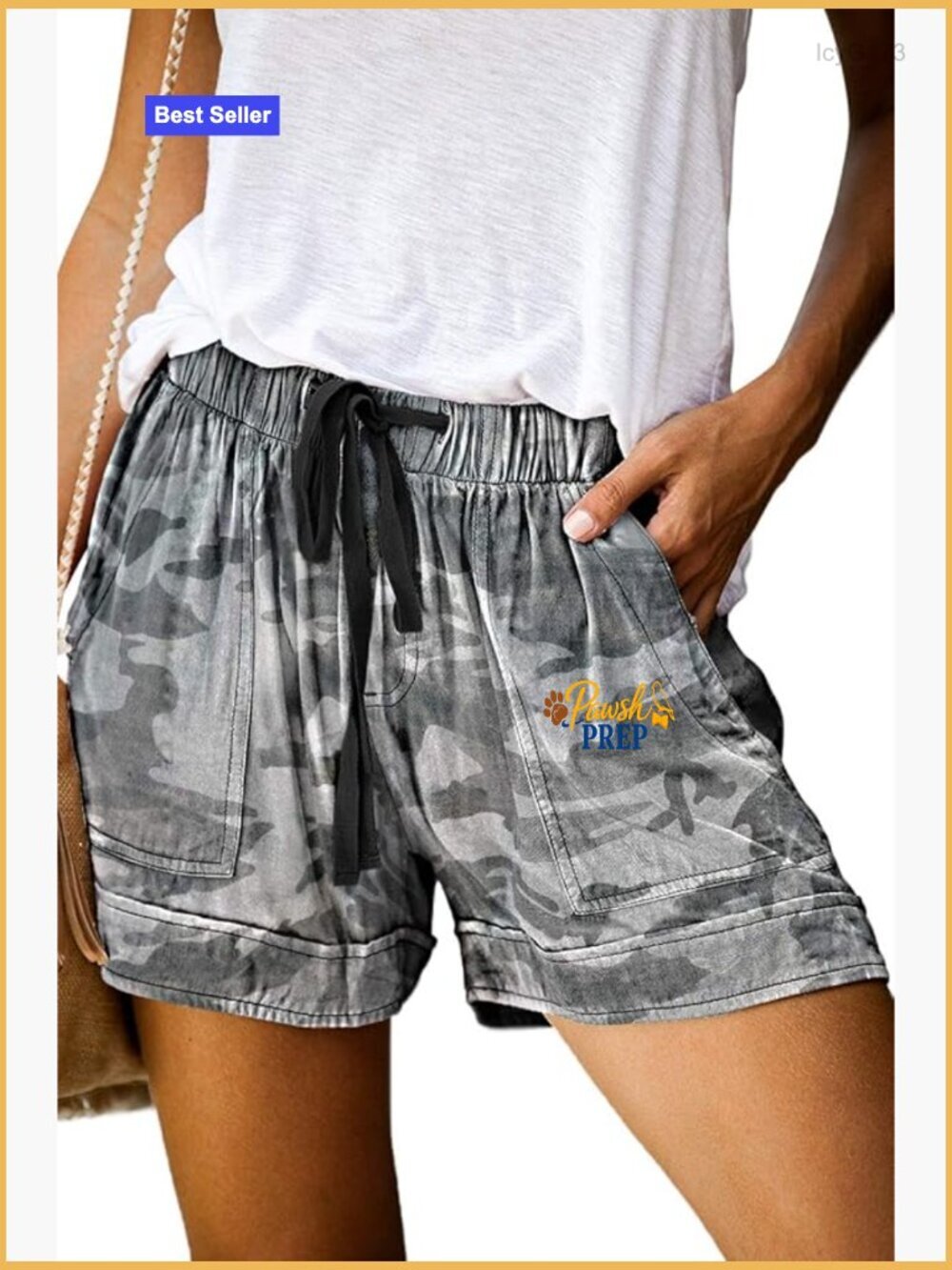 Women Comfy Drawstring Elastic Waist Pure Color Shorts Summer Beach Lightweight